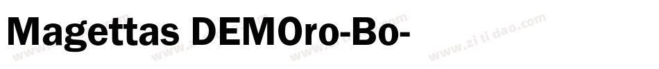 Magettas DEMOro-Bo字体转换